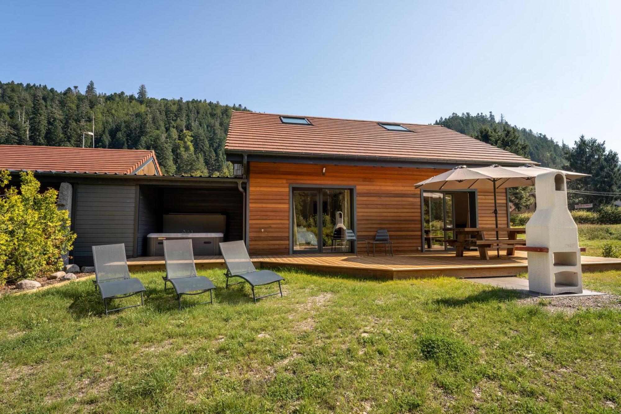 Chalet Nemesia Avec Spa A 热拉梅 外观 照片